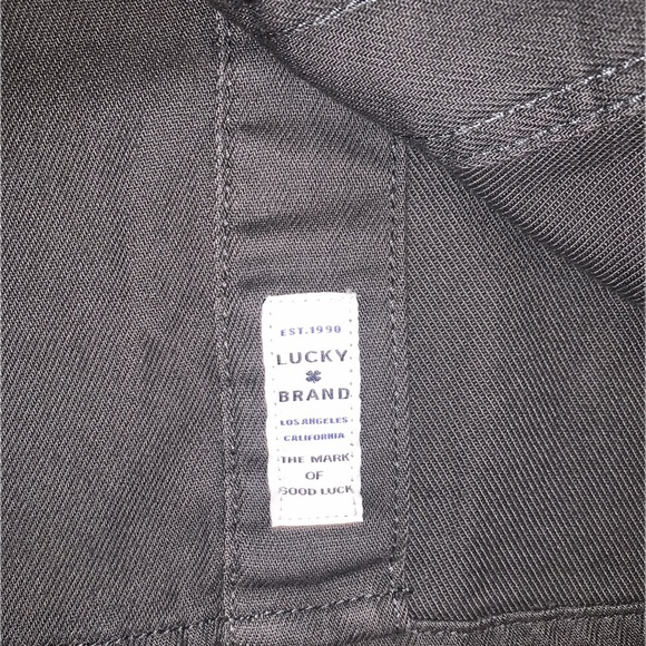 Lucky Brand Raven Canvas Heavy Cotton Overshirt Shacket Button Down Collar L - Picture 3 of 10